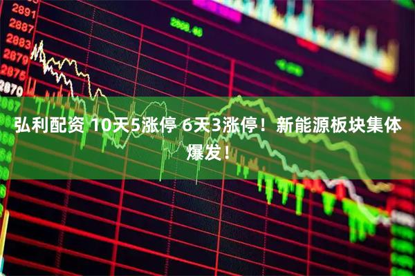 弘利配资 10天5涨停 6天3涨停！新能源板块集体爆发！