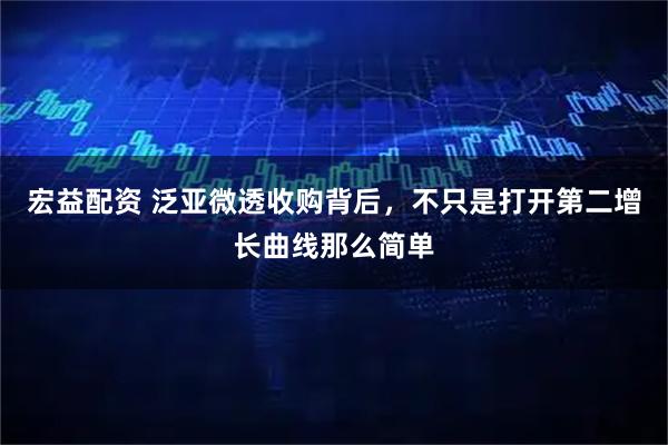 宏益配资 泛亚微透收购背后，不只是打开第二增长曲线那么简单